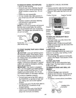 Предварительный просмотр 25 страницы Craftsman 16 HP ELECTRIC START 42" MOWER 6 SPEED TRANSAXLE LAWN TRACTOR 917.27103 Owner'S Manual