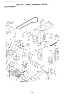 Предварительный просмотр 36 страницы Craftsman 16 HP ELECTRIC START 42" MOWER 6 SPEED TRANSAXLE LAWN TRACTOR 917.27103 Owner'S Manual