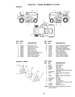 Предварительный просмотр 43 страницы Craftsman 16 HP ELECTRIC START 42" MOWER 6 SPEED TRANSAXLE LAWN TRACTOR 917.27103 Owner'S Manual