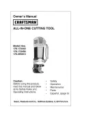 Preview for 1 page of Craftsman 170.172440 Owner'S Manual