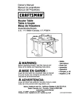 Preview for 1 page of Craftsman 171.0970874 Owner'S Manual