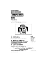 Preview for 1 page of Craftsman 171.17508 Owner'S Manual
