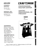 Craftsman 171.254841 Owner'S Manual preview