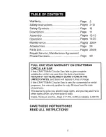 Preview for 2 page of Craftsman 172.10850 Owner'S Manual