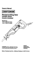 Craftsman 172.171040 Owner'S Manual preview