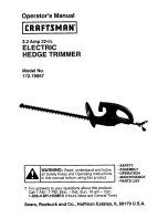 Craftsman 172.79957 Operator'S Manual preview