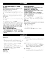 Preview for 9 page of Craftsman 17550 - 3.5 Amp Detail Biscuit Jointer Operator'S Manual
