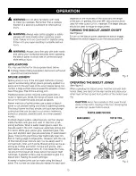 Preview for 10 page of Craftsman 17550 - 3.5 Amp Detail Biscuit Jointer Operator'S Manual