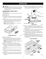 Preview for 14 page of Craftsman 17550 - 3.5 Amp Detail Biscuit Jointer Operator'S Manual