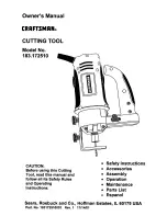 Craftsman 183.172510 Owner'S Manual preview