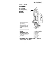 Предварительный просмотр 1 страницы Craftsman 183.172521 Owner'S Manual