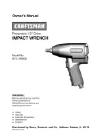 Preview for 1 page of Craftsman 19983 - 1/2 in. Impact Wrench Owner'S Manual