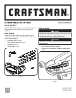 Предварительный просмотр 1 страницы Craftsman 19A30041791 Installation Manual