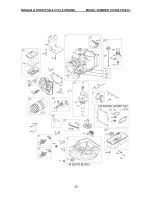 Предварительный просмотр 34 страницы Craftsman 2-N-1 - 5.50 Torque Rating 22 in. Deck Mulch-Side Discharge Push Lawn Mower 38512 Owner'S Manual