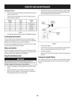 Предварительный просмотр 22 страницы Craftsman 204110 Operator'S Manual