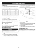 Предварительный просмотр 22 страницы Craftsman 204111 Operator'S Manual