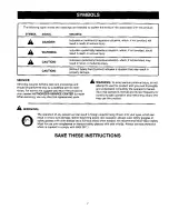 Preview for 7 page of Craftsman 21805 - 10 in. Table Saw Operator'S Manual