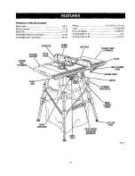 Preview for 10 page of Craftsman 21805 - 10 in. Table Saw Operator'S Manual