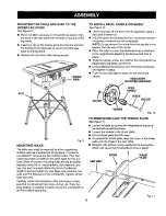 Preview for 16 page of Craftsman 21805 - 10 in. Table Saw Operator'S Manual