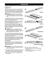 Preview for 21 page of Craftsman 21805 - 10 in. Table Saw Operator'S Manual