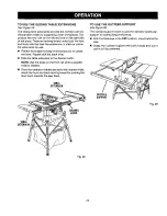 Preview for 25 page of Craftsman 21805 - 10 in. Table Saw Operator'S Manual