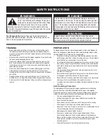 Preview for 4 page of Craftsman 22-INCH 4-CYCLE SNOW THROWER 247.885550 Operator'S Manual