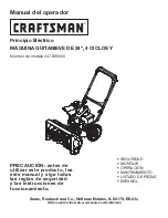 Предварительный просмотр 27 страницы Craftsman 22-INCH 4-CYCLE SNOW THROWER 247.885550 Operator'S Manual