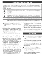 Preview for 2 page of Craftsman 22283A Operator'S Manual