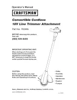 Craftsman 240.74291 Operator'S Manual предпросмотр