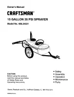 Craftsman 24531 - Tow-Behind Sprayer Owner'S Manual preview