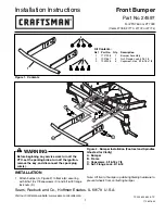 Preview for 1 page of Craftsman 24597 Installation Instructions