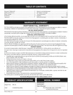 Preview for 2 page of Craftsman 247.203730 Operator'S Manual