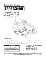 Preview for 1 page of Craftsman 247.203740 Operator'S Manual