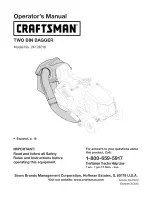 Craftsman 247.24019 Operator'S Manual preview