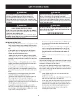 Preview for 3 page of Craftsman 247.240800 Operator'S Manual