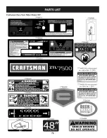 Preview for 76 page of Craftsman 247.25003 Operator'S Manual