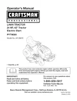 Craftsman 247.28672 Operator'S Manual preview