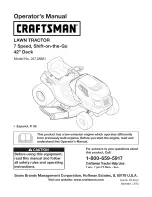 Craftsman 247.28881 Operator's Manual предпросмотр