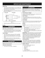 Preview for 20 page of Craftsman 247.288831 Operator'S Manual