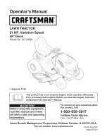 Craftsman 247.28886 Operator'S Manual предпросмотр