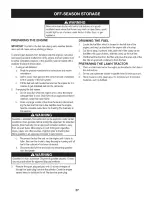 Preview for 27 page of Craftsman 247.28901 Operator'S Manual