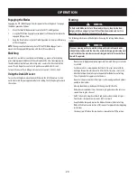 Preview for 20 page of Craftsman 247.290003 User Manual