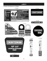 Preview for 41 page of Craftsman 247.299301 Operator'S Manual