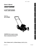 Craftsman 247.370320 Owner'S Manual preview