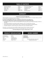 Preview for 2 page of Craftsman 247.37110 Operator'S Manual