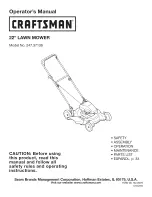 Preview for 1 page of Craftsman 247.37136 Operator'S Manual