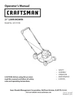 Craftsman 247.372180 Operator'S Manual preview