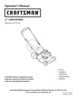 Preview for 1 page of Craftsman 247.372370 Operator'S Manual