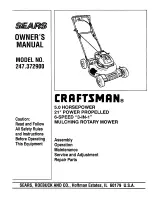 Craftsman 247.3729 Owner'S Manual предпросмотр