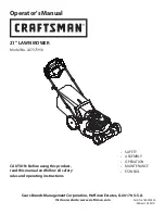 Preview for 1 page of Craftsman 247.375910 Operator'S Manual